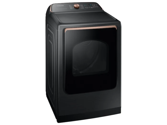 7.4 cu. ft. Smart High-Efficiency Vented Electric Dryer with Steam Sanitize+ in Brushed Black