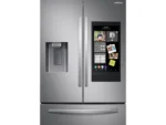 35.75 in. W 26.5 cu. ft. 3-Door Family Hub French Door Smart Refrigerator in Fingerprint Resistant Stainless Steel