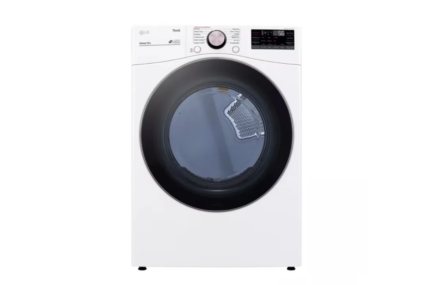 7.4 Cu. Ft. Vented SMART Stackable Electric Dryer in White with TurboSteam and Sensor Dry Technology