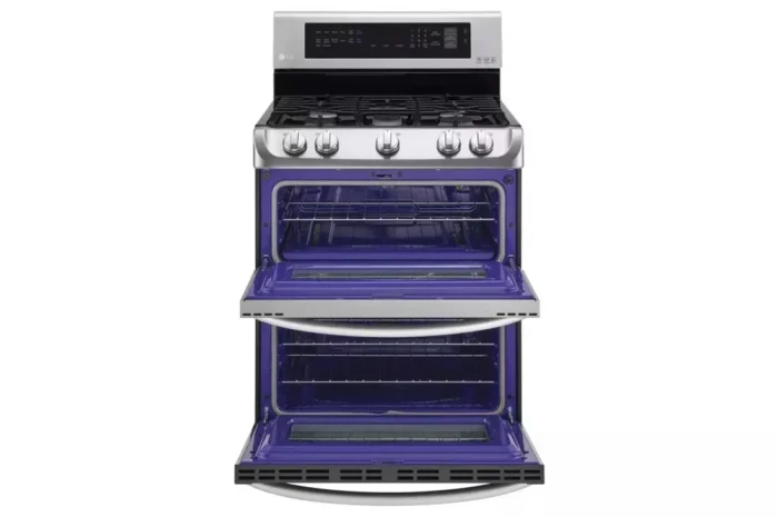 6.9 cu. ft. Double Oven Gas Range with ProBake Convection Oven, Self Clean and EasyClean in Stainless Steel
