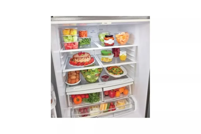 30 in. W 22 cu. ft. French Door Refrigerator with Ice Maker in Stainless Steel