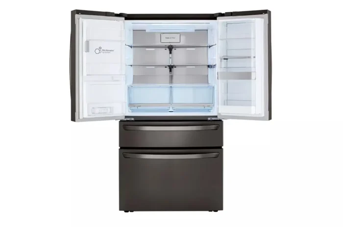 30 cu. ft. 4-Door French Door Refrigerator, Door-In-Door, Full-Convert Drawer, Craft Ice in PrintProof Black Stainless