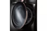 4.5 Cu. Ft. Stackable SMART Front Load Washer in Black Steel with Steam and TurboWash360 Technology