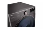 7.4 Cu. Ft. Vented SMART Stackable Gas Dryer in Black Steel with TurboSteam and Sensor Dry Technology