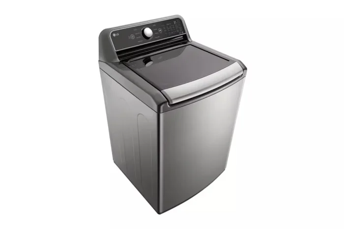 5.3 cu. ft. SMART Top Load Washer in Graphite Steel with 4-way Agitator, NeverRust Drum and TurboWash3D Technology